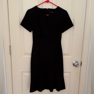banana republic black fitted size 0 dress